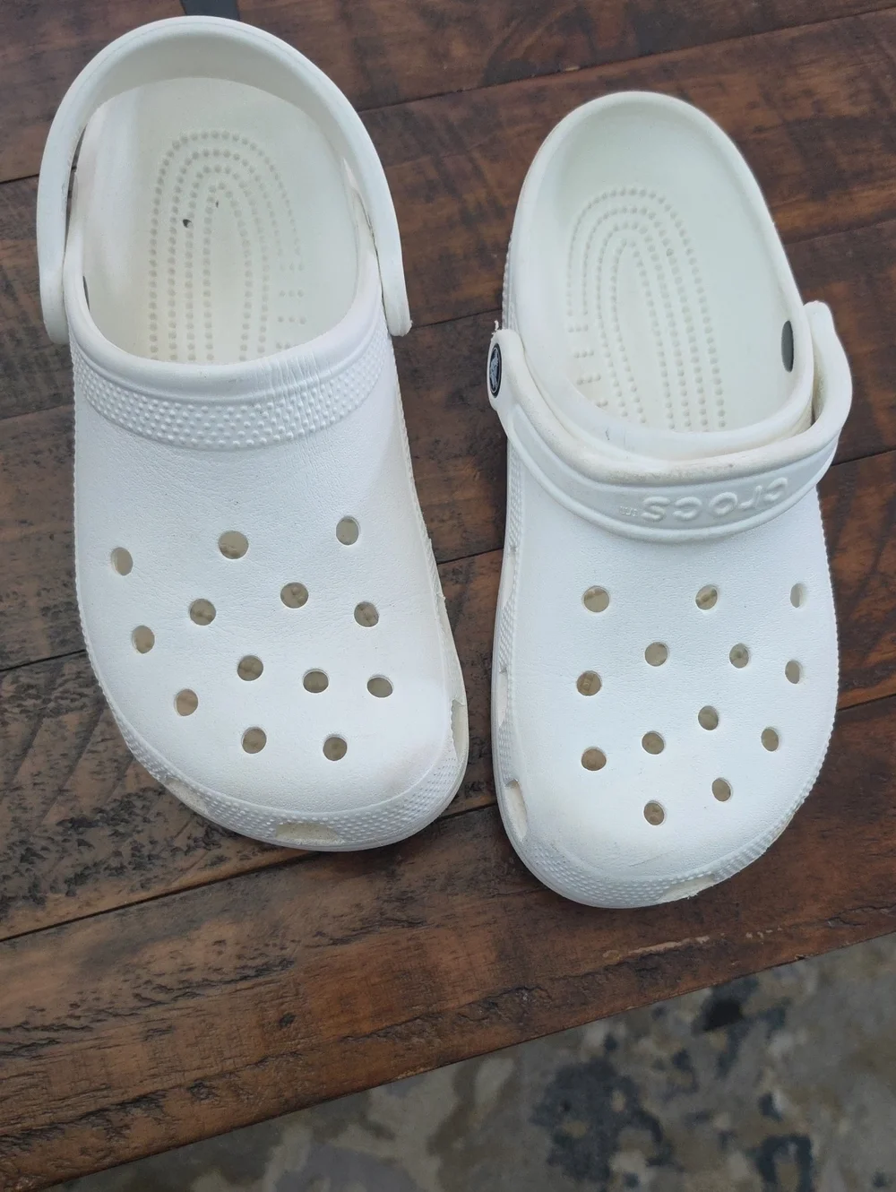 CROCS Kids' Classic Clog - White Sz 7